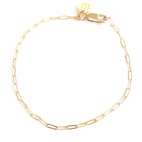 Paperclip chain bracelet