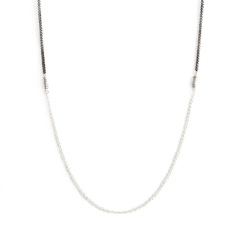 Sterling Silver and Rhodium Necklace