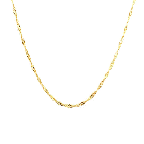 Water Weave Twisted Chain Necklace