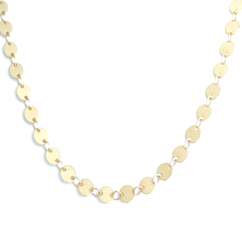 Large Disc Chain Necklace