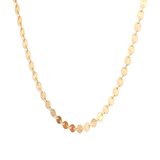 Gold Disc Chain Necklace